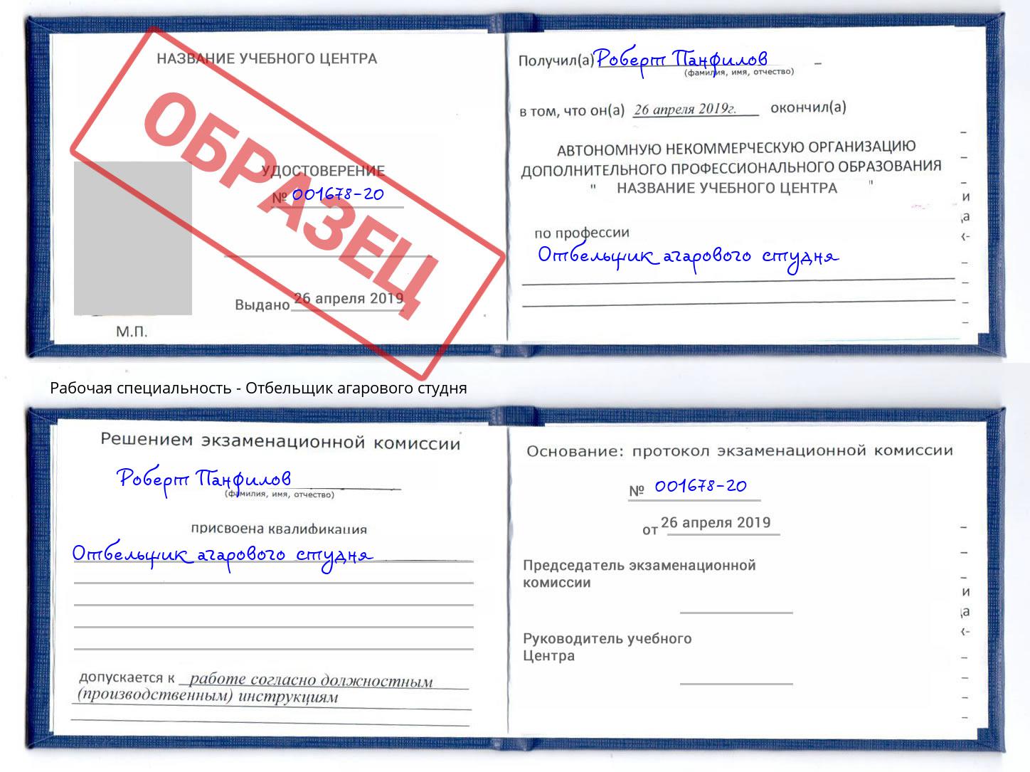 Отбельщик агарового студня Белебей